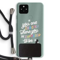 Right Place: Pixel 5a 5G Transparant Hoesje met koord