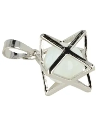 Edelstenen Hanger Opaliet Merkabah (Synthetisch)