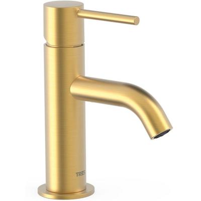 Wastafelkraan Tres Study | Opbouw | Mengkraan | Standaard model | 1-hendel | Rond | 24k Goud mat