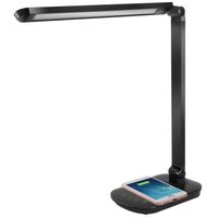 Aigostar Tokyo - LED bureaulamp - Dimbaar - USB oplaadpoort - Draadloos opladen - Zwart