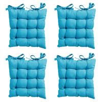 Madison Toscane Kussen - Panama Aqua - 46x46 - Blauw - 4 Stuks - thumbnail