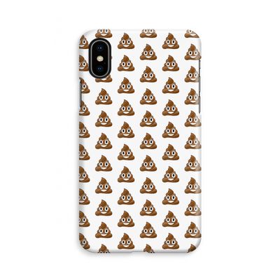 Poop emoji: iPhone Xs Volledig Geprint Hoesje