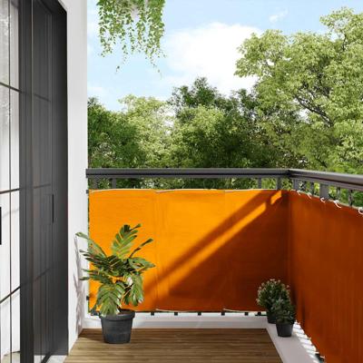 Balkonscherm Oranje 90x800 cm 100% Polyester Oxford