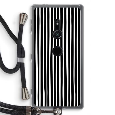 Stripes: Sony Xperia XZ2 Transparant Hoesje met koord