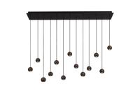 Lucide MONTANA - Hanglamp - LED Dimb. - CCT - 13x5,7W 2700K/4000K - Koffie | Premium