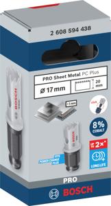 Bosch Accessoires PRO Sheet Metal PC Plus gatzaag | 17 mm - 2608594438