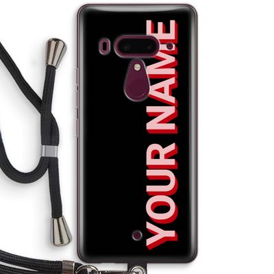 Namecase: HTC U12+ Transparant Hoesje met koord