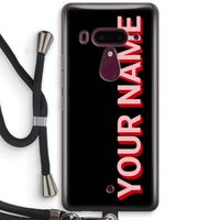 Namecase: HTC U12+ Transparant Hoesje met koord