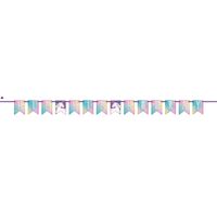 Eenhoorn themafeest wenslijn/banner 213 cm Eenhoorn themafeest wenslijn/banner 213 cm