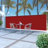 Windscherm uittrekbaar 160x500 cm rood