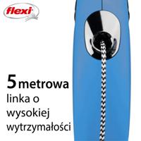 Flexi New Classic Geel Hond Intrekbare riem 5 m
