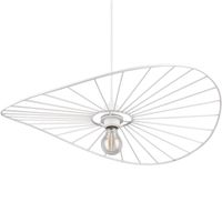 Hanglamp Chapeau mat wit Excl. 1x E27 7W - thumbnail