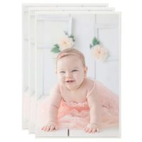 VidaXL Fotolijsten 3 st voor tafel 21x29,7cm mdf zilverkleurig