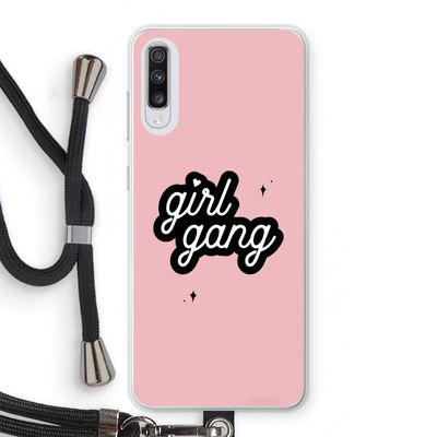 Girl Gang: Samsung Galaxy A70 Transparant Hoesje met koord