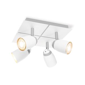 Light depot - LED opbouwspot Gina 4 lichts - 23,5 cm - wit - Outlet