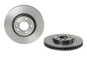 Remschijf COATED DISC LINE BREMBO, Remschijftype: Binnen geventileerd, u.a. für VW