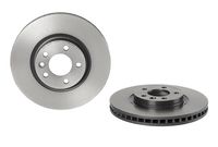 Remschijf COATED DISC LINE BREMBO, Remschijftype: Binnen geventileerd, u.a. für VW