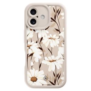iPhone 16 beige case - In bloom