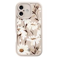 iPhone 16 beige case - In bloom