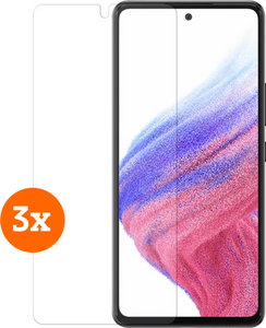 BlueBuilt Samsung Galaxy A53 / A52s / A52 Screenprotector Glas Trio Pack
