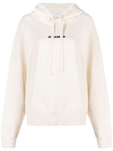 Jil Sander hoodie à logo imprimé - Tons neutres