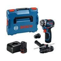 BOSCH PROFESSIONAL Accuboormachine/schroevendraaier - Flexiclick GSR 12V-32 FC - 2 x GBA 2.0 Ah accu's, + lader + accessoires + koffer