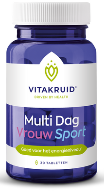 Vitakruid Multi Dag Vrouw Sport 100% Vegan 30