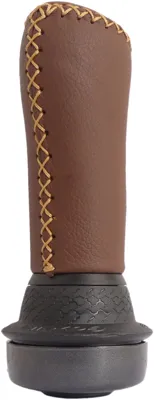 Handvat Gazelle links 100 mm met draaibel - bruin Aero leder