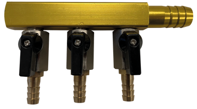 Koi Pro RVS verdeelstuk 8 mm - 3 weg