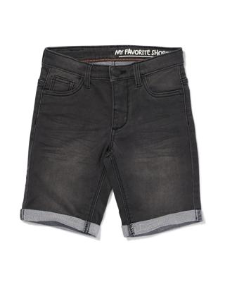 HEMA Kindershort jogdenim zwart (zwart)
