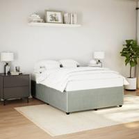 Bedframe zonder matras 160x200 cm fluweel lichtgrijs