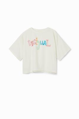 T-shirt veelkleurig logo - WHITE - 13/14