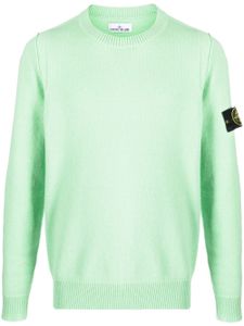 Stone Island pull à patch Compass - Vert