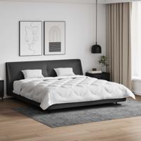 Dekbed Set met kussen 3 pcs Wit Microfiber en Dons Feather