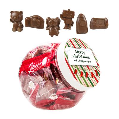 Libeert chocoladefiguren speelgoed van de Kerstman - 12 stuks (15g) -
