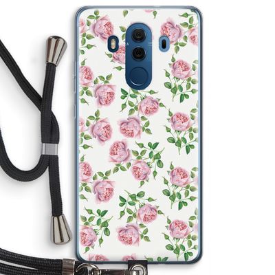 Kleine roosjes: Huawei Mate 10 Pro Transparant Hoesje met koord