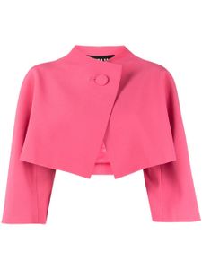 Paule Ka blazer crop à simple boutonnage - Rose