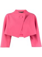 Paule Ka blazer crop à simple boutonnage - Rose