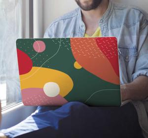 Memphis-stijl voor laptop laptop skin