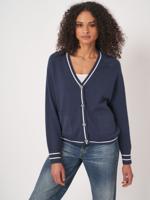 Vest strependetail en zakken in katoenmix