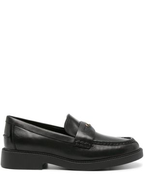 Michael Michael Kors mocassins en cuir à logo - Noir