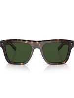 Dolce & Gabbana Eyewear lunettes de soleil à effet écaille de tortue - Vert