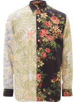 JW Anderson chemise à fleurs - Noir - thumbnail