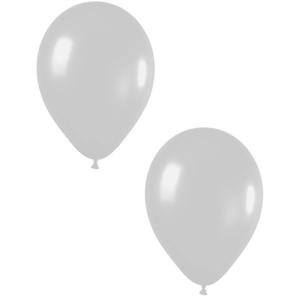 Feest ballonnen - zilver - 20x stuks - 30 cm - verjaardag versiering