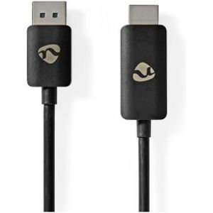 DisplayPort-Adapter | DisplayPort Male | HDMI© Connector | 8K@30Hz | Vernikkeld | Recht | 1.80 m |