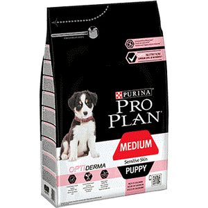 Purina Medium Puppy Sensitive Skin 12 kg Volwassen Zalm