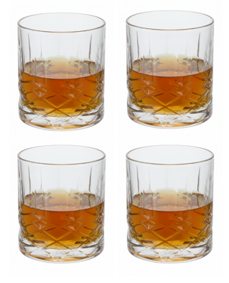 Cookinglife Whiskey Glazen / Waterglazen 350 ml - 4 Stuks Cookinglife Whiskey Glazen / Waterglazen 350 ml - 4 Stuks