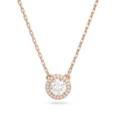 Swarovski 5636272 Ketting Constella rosekleurig-wit 38-44 cm