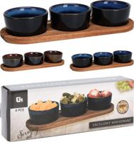 Excellent Houseware Serveerset op plank 4-delig