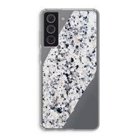Gespikkelde marmer: Samsung Galaxy S21 FE Transparant Hoesje